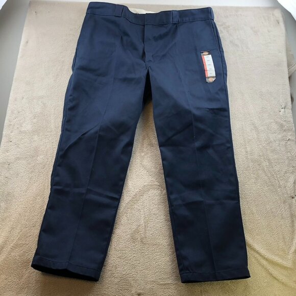 Dickies Men's 874 Work Pants Size 44x31 Navy Straight Classic Casual Relaxed - Picture 16 of 16